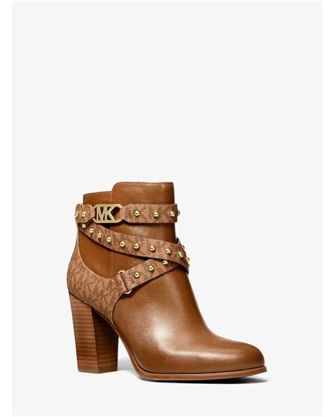 michael kors kincaid leather ankle boot|Women's Boots .